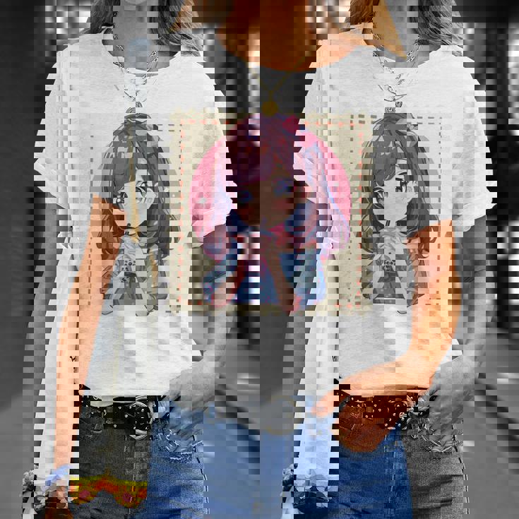 カワイイアニメ ちびガール バブルティー ボバミルク オタク Tシャツ 彼女への贈り物