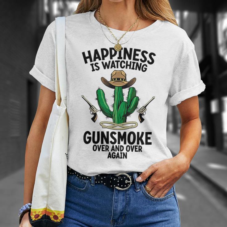 ガンスモークを何度も見るロングブランチサルーン Tシャツ 彼女への贈り物