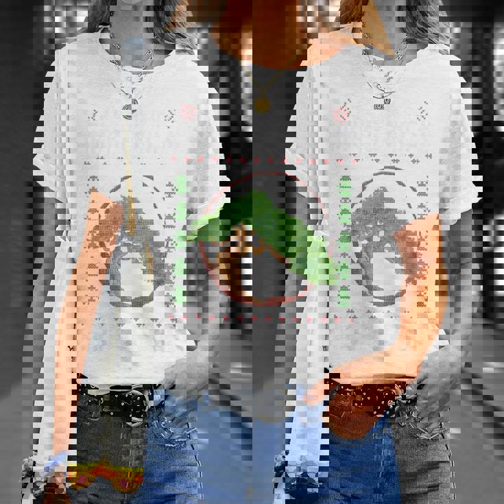 クリスマス 盆栽 醜い Xmas セーター クリスマス 盆栽 恋人 Tシャツ 彼女への贈り物