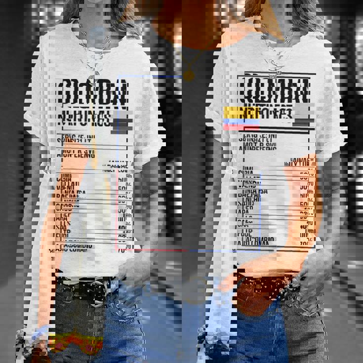 コロンビア 栄養成分 食品 カミセタ コミダ コロンビア Tシャツ 彼女への贈り物