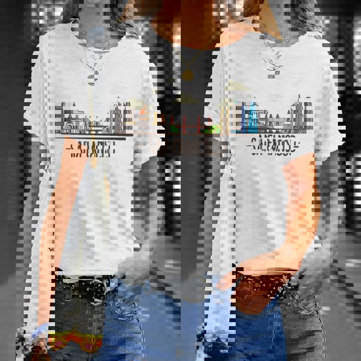 サンフランシスコカリフォルニアアメリカ合衆国-お土産 Usa Tシャツ 彼女への贈り物