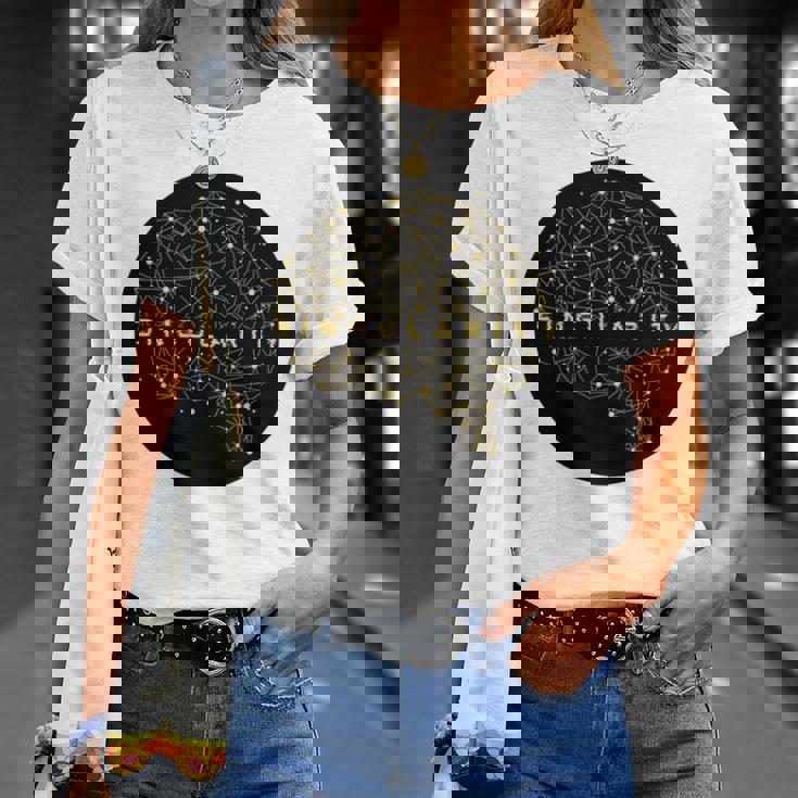 シンギュラリティ 強力ジェネレーティブai人工知能データ 長袖tシャツ Tシャツ 彼女への贈り物