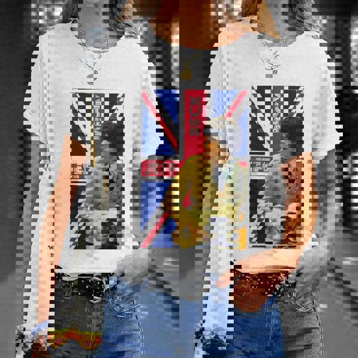 ジェフベック_002_Back Printed Tシャツ 彼女への贈り物