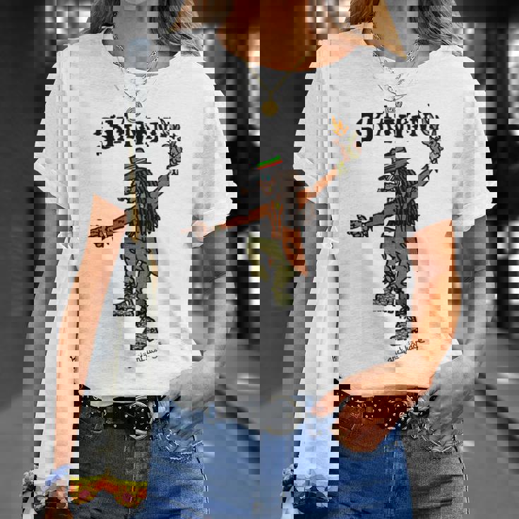 スカンキン ラスタマン ダンスホール ラスタ Tシャツ 彼女への贈り物