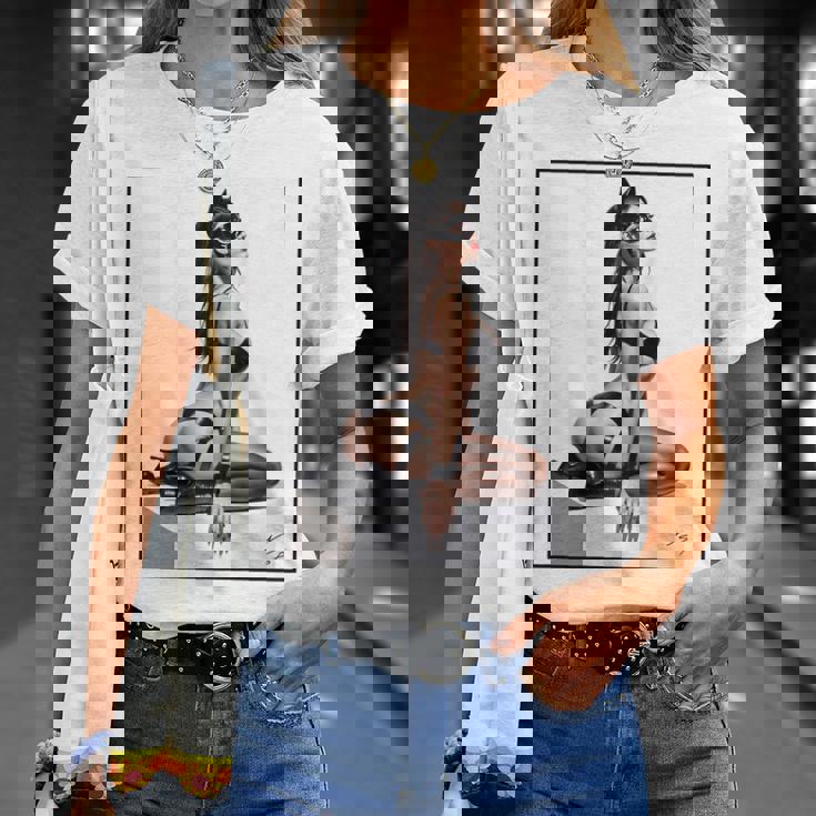 セクシーガールグラフィックtシャツ バッドキティ ピンナップ バックプリント Tシャツ 彼女への贈り物