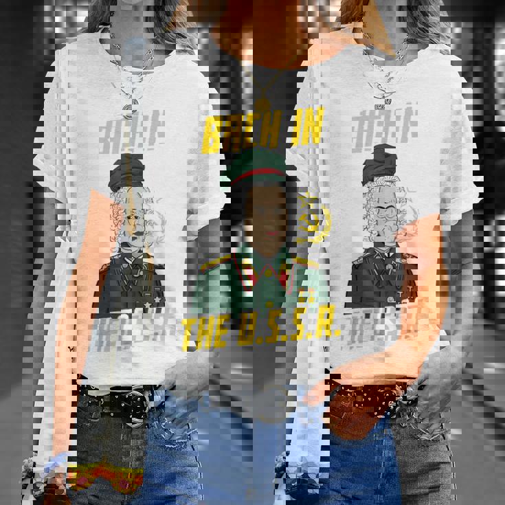 ソビエト連邦のbach In Theoviet作曲家 Tシャツ 彼女への贈り物