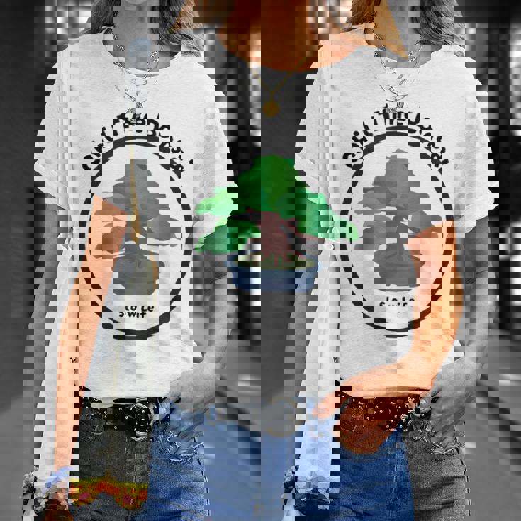 チルタイム盆栽 Tシャツ 彼女への贈り物