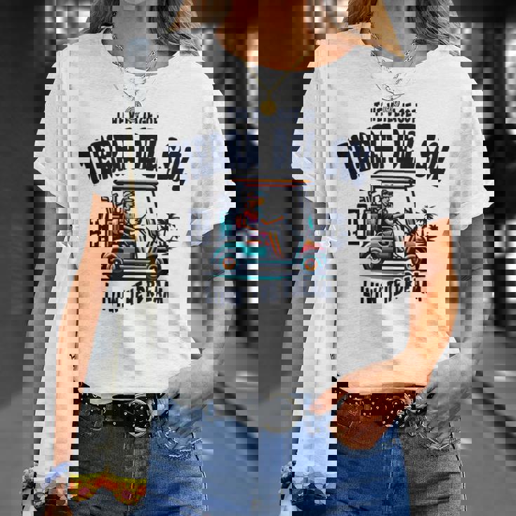 ティエラ・デル・ソルの村ゴルフカートデザイン。 長袖tシャツ Tシャツ 彼女への贈り物