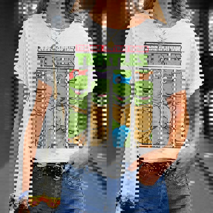ティーンエイジ・ミュータント・ニンジャ・タートルズ フェイスパネル グラフィックtシャツ Tシャツ 彼女への贈り物