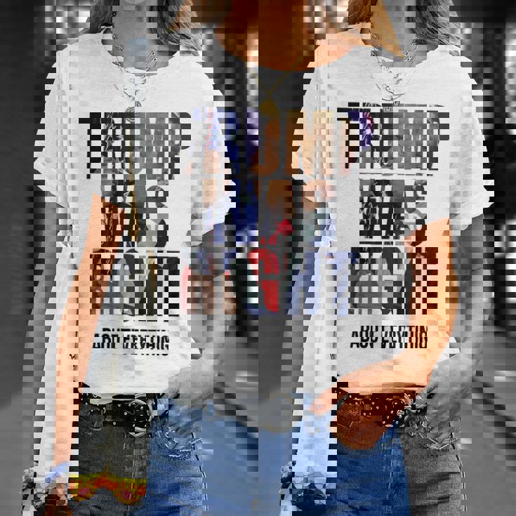 トランプはすべてについて正しかった-トランプ・キス・フラッグ Tシャツ 彼女への贈り物