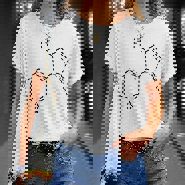 ニコチンの化学構造 Tシャツ 彼女への贈り物