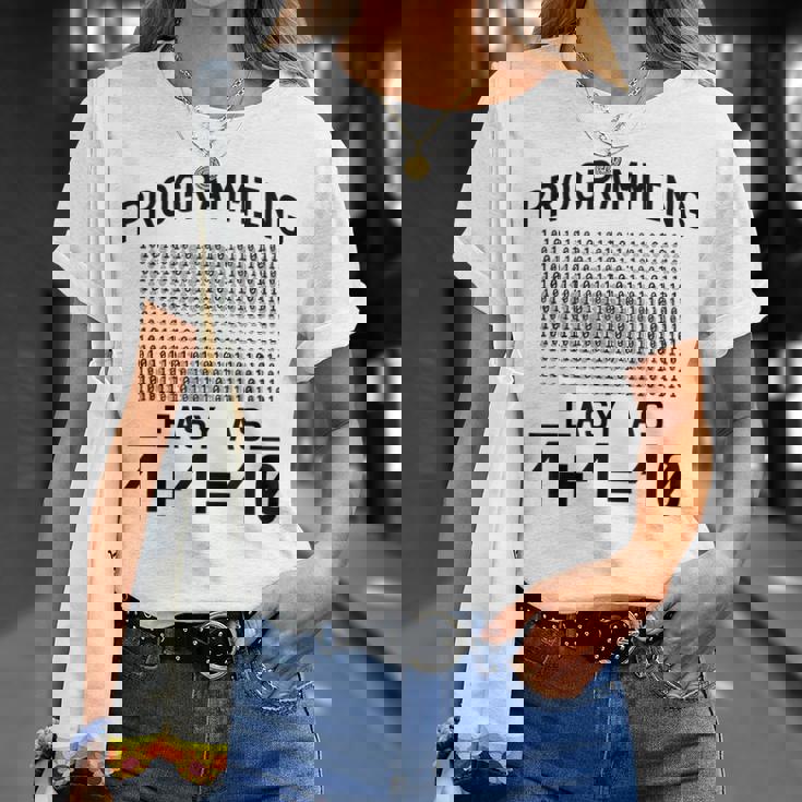 バイナリコーディングプログラミング 1110 バイナリコード Tシャツ 彼女への贈り物