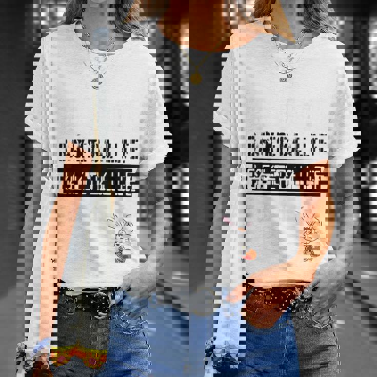 バスケットボール Basketball Life ラビット Tシャツ 彼女への贈り物