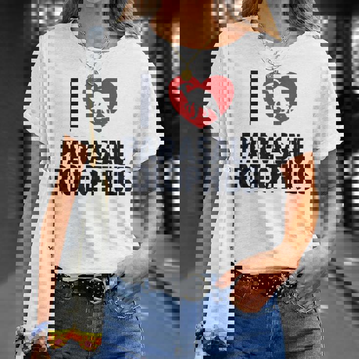 パラサウロロフスが大好き 恐竜好き パラサウロロフス Tシャツ 彼女への贈り物