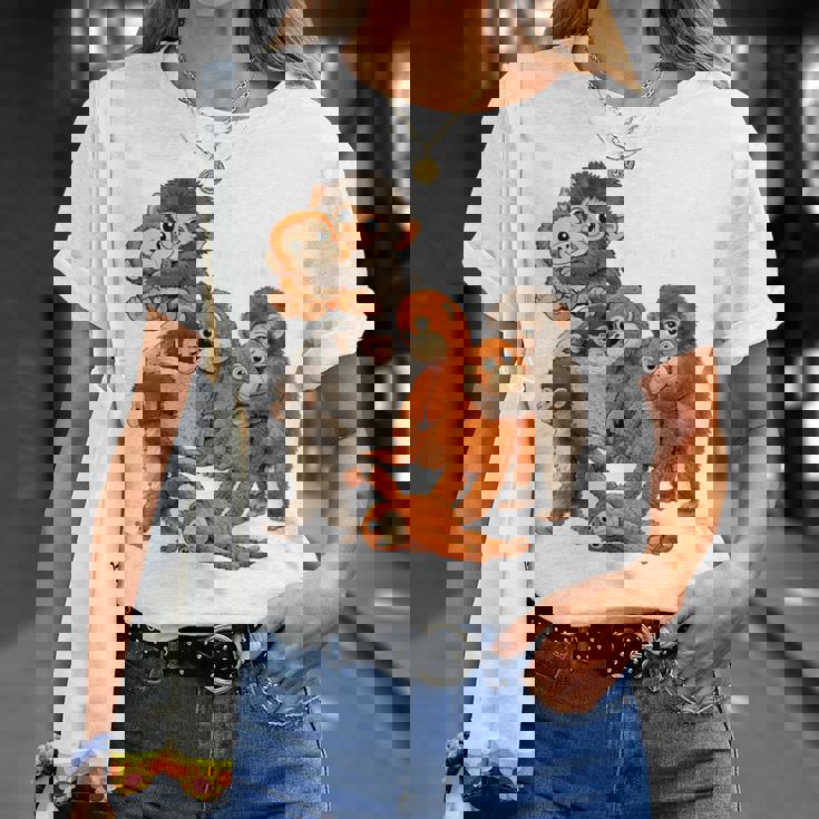 パンチ君 かわいい ポーズ 捨てられた ニホンザル モンキー パンチ Tシャツ 彼女への贈り物