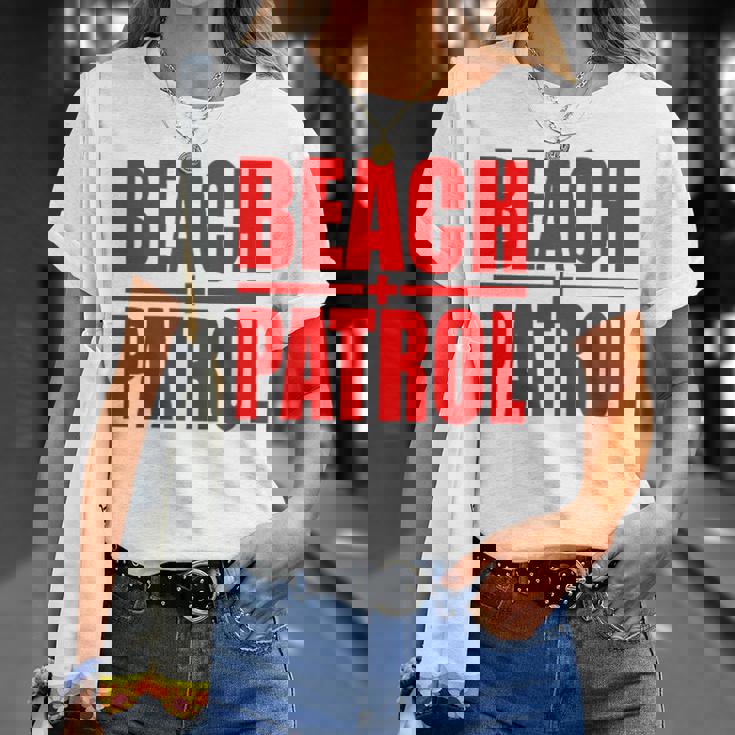 ビーチパトロール サーフ レスキュー ライフガード Tシャツ 彼女への贈り物