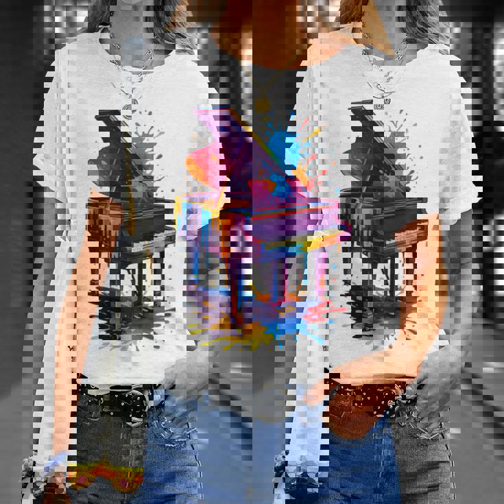ピアノ ティー 楽器 ピアノ 長袖tシャツ Tシャツ 彼女への贈り物