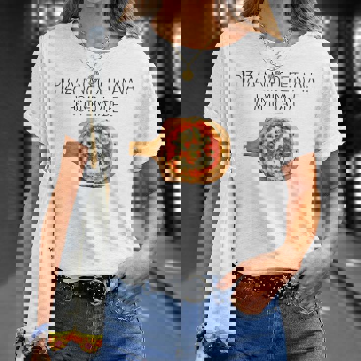 ピザ ナポレターナ イタリア ピザ ナポリタン マルゲリータ Tシャツ 彼女への贈り物