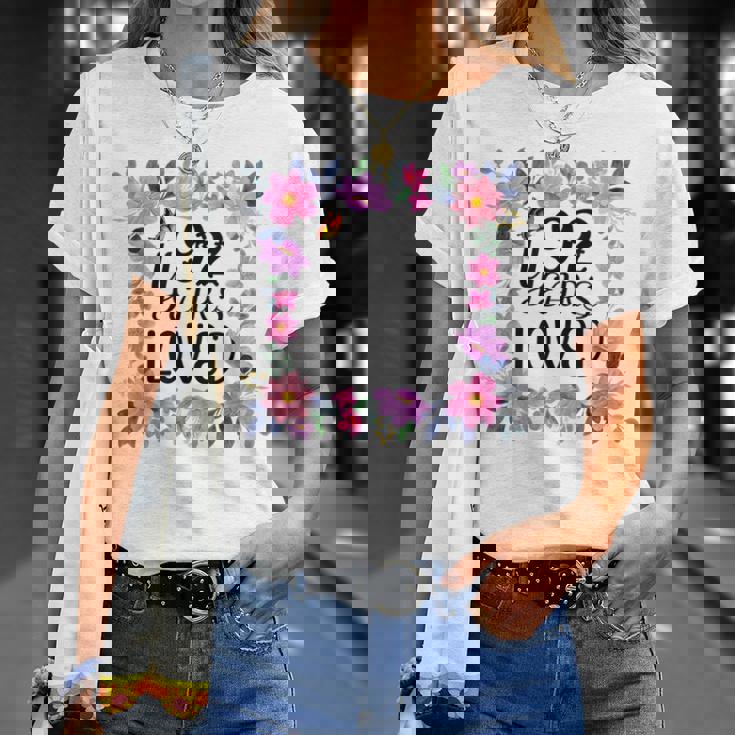 フローラル 92歳 誕生日プレゼント 男性 女性 92歳 愛用 Tシャツ 彼女への贈り物