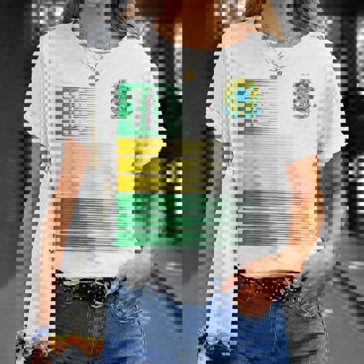 ブラジル国旗 10番 ブラジル サッカー メンズ レディース ボーイズ ガールズ キッズ Tシャツ 彼女への贈り物