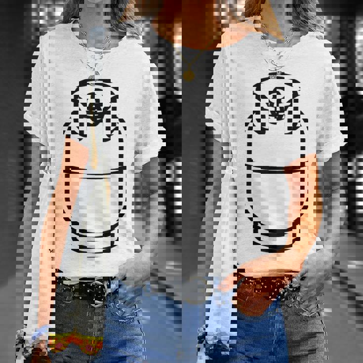 プロパンタンクコスチューム ハロウィン グリル クック グループコスチューム Tシャツ 彼女への贈り物