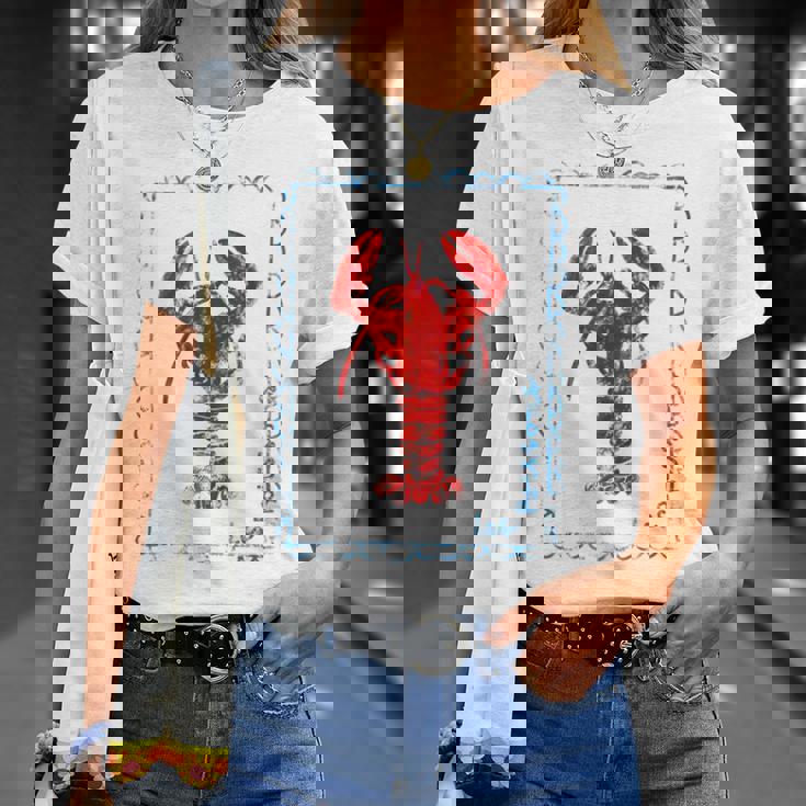 ヴィンテージレッドロブスター Tシャツ 彼女への贈り物