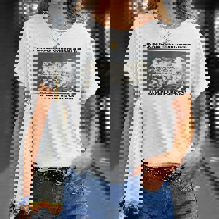 世界史で有名な反バイデン共産主義者 Tシャツ 彼女への贈り物