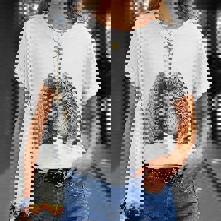 人間の心臓の肺 ビンテージ医療解剖学 解剖学的肺 Tシャツ 彼女への贈り物