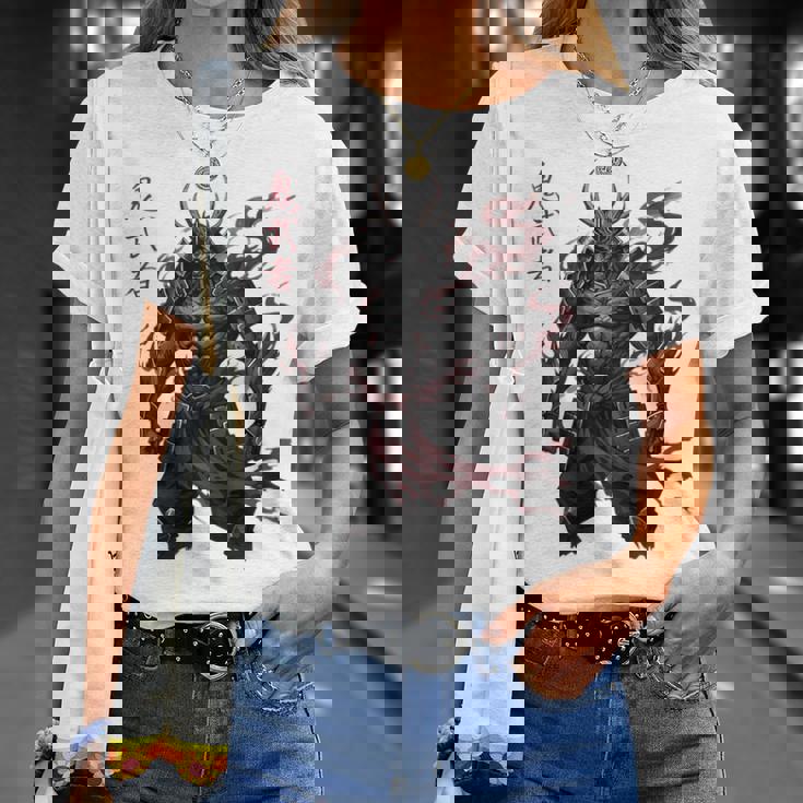 侍戦士 鬼 ダークファンタジー 日本漫画 Tシャツ 彼女への贈り物