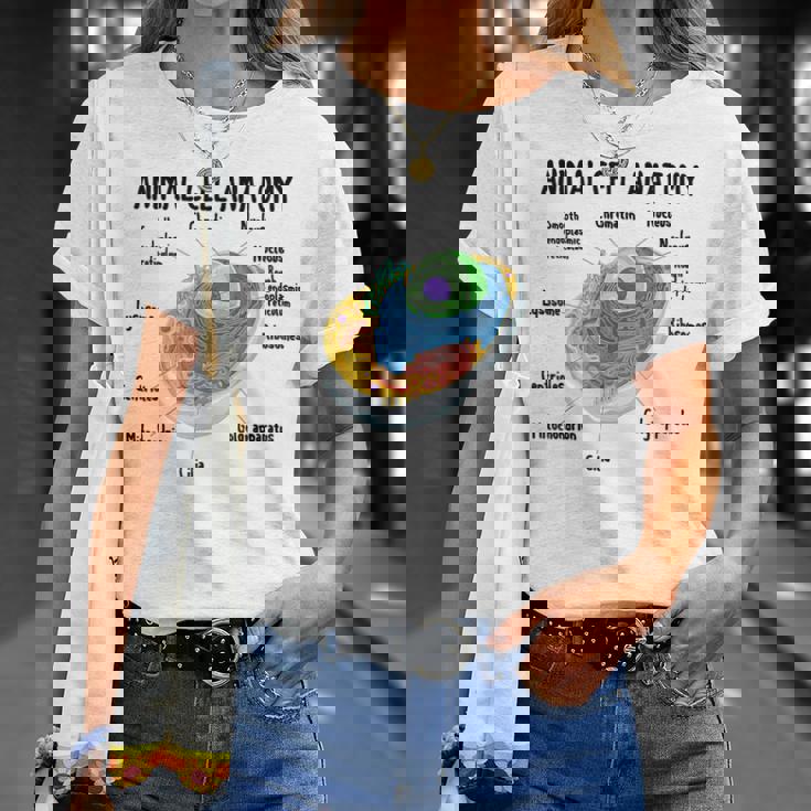 動物細胞の解剖学 生物学者 理科学生 Tシャツ 彼女への贈り物
