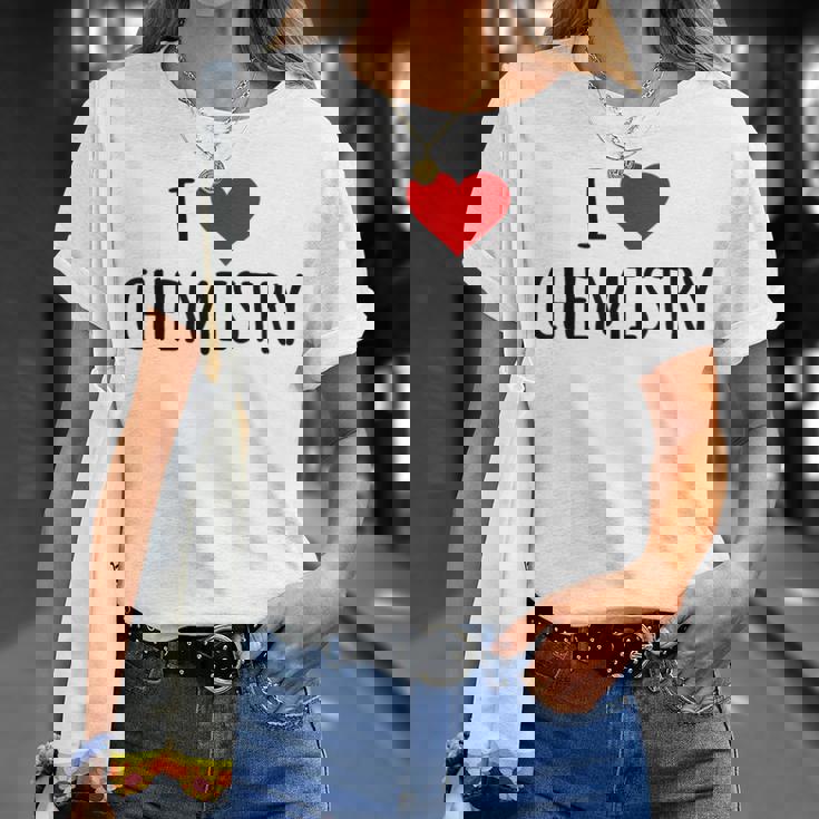 化学、化学が好き、化学の先生 化学実験技師、プレゼント、男性女性子供 I Love Chemistry Tシャツ 彼女への贈り物