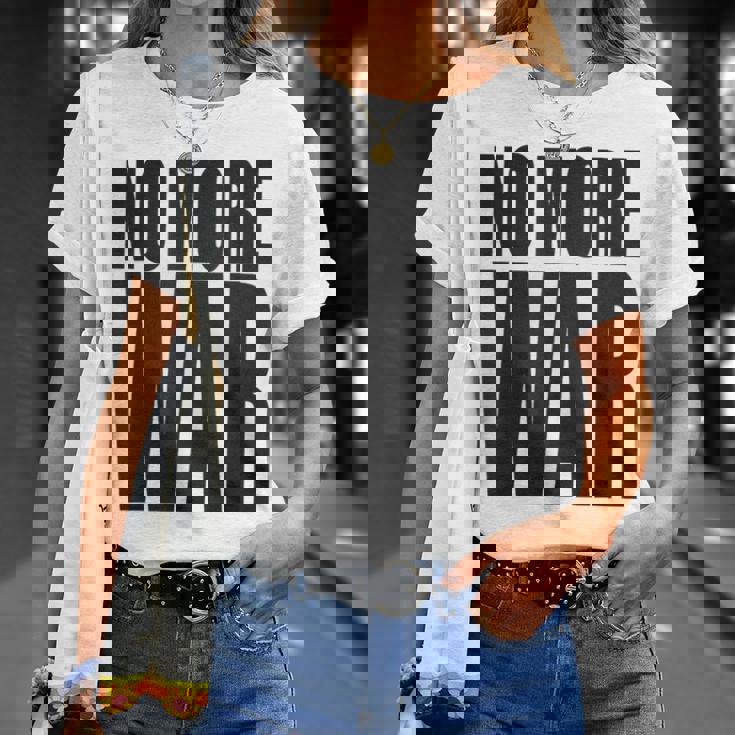 反戦 平和 イスラエル パレスチナ ウクライナ ロシア リビア シリア イエメン クルド トルコ No More War Tシャツ 彼女への贈り物