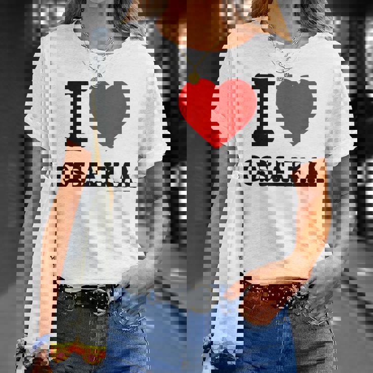 大阪大好き I Love Osaka Tシャツ 彼女への贈り物