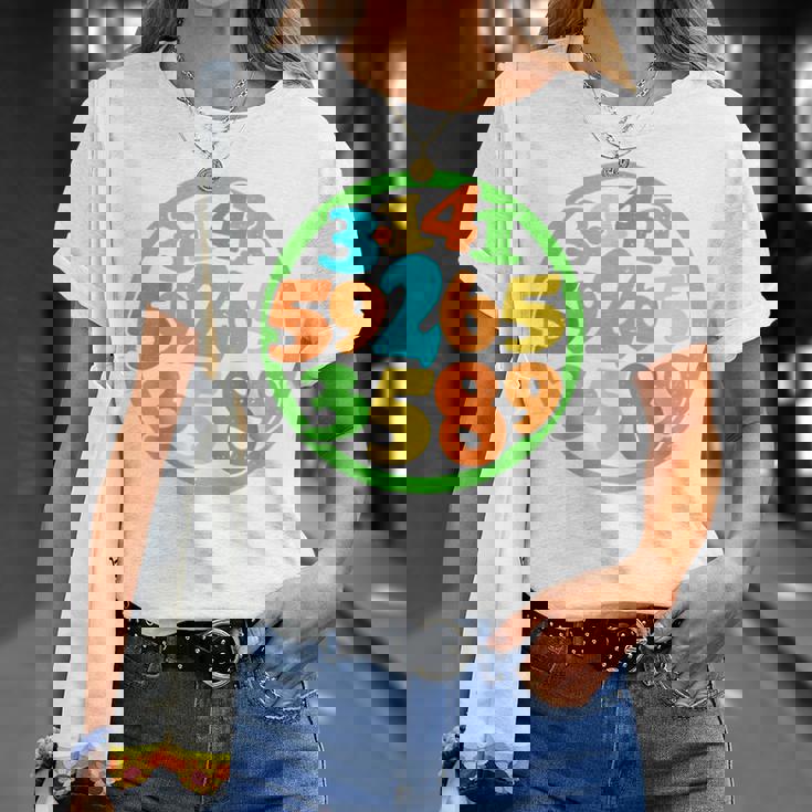 数字円周率ティー Tシャツ 彼女への贈り物