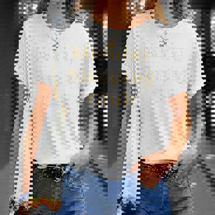 月曜日の睡眠クラブ 長袖tシャツ Tシャツ 彼女への贈り物