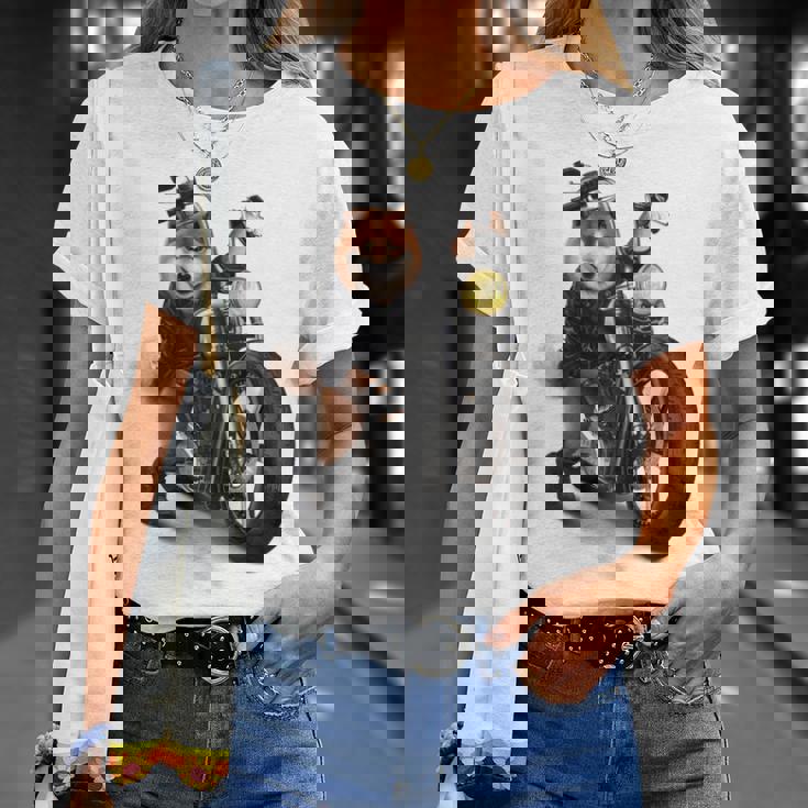 柴犬 いばけん 犬 バイク バイカー 長袖tシャツ Tシャツ 彼女への贈り物