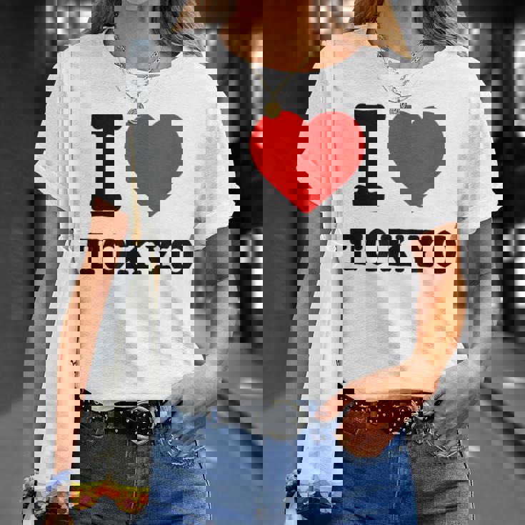 私は東京が大好きです I Love Tokyo Tシャツ 彼女への贈り物