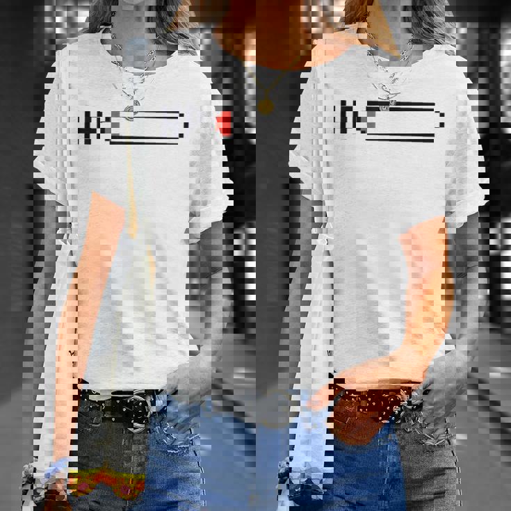 絶不調を伝える ピクセルアートパロディデザイン Tシャツ 彼女への贈り物