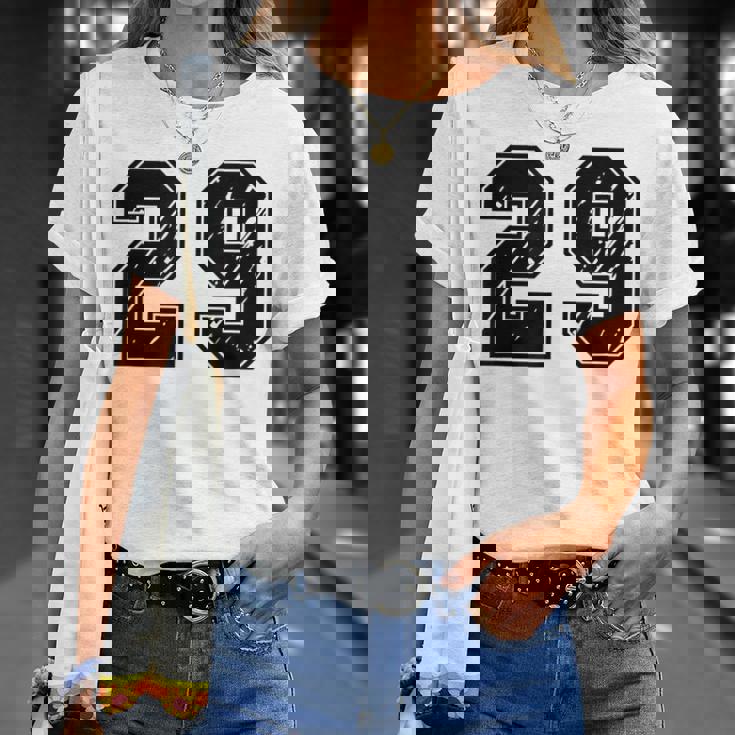 背番号 29 チーム短大スポーツ背番号付きユニフォーム Tシャツ 彼女への贈り物