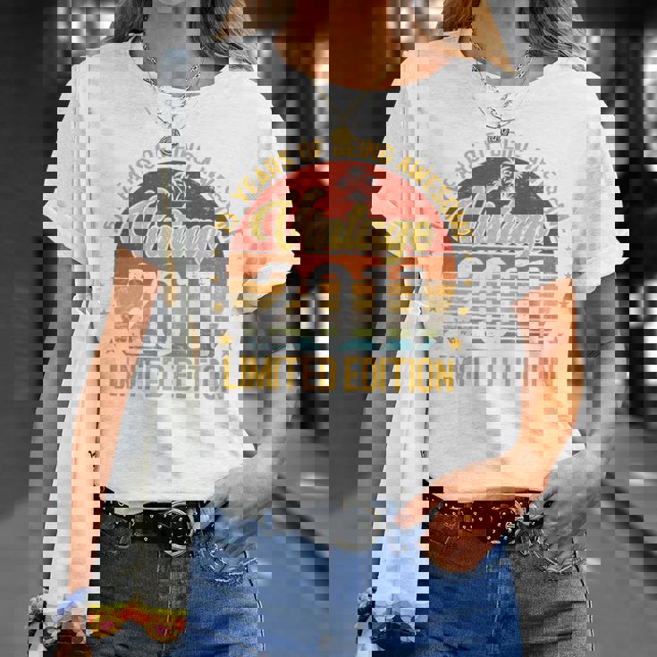 裏面 ヴィンテージ 15 誕生日 デコレーション メンズ 15歳 2011 15歳 Tシャツ 彼女への贈り物