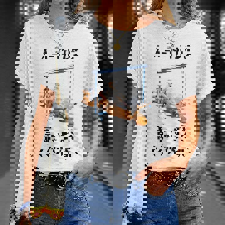 面白いtシャツ 柴犬 ハードル イヌ わんこ メンズ 犬好き グッズ かわいい おもしろ 面白い 服 ネタ 長袖tシャツ Tシャツ 彼女への贈り物