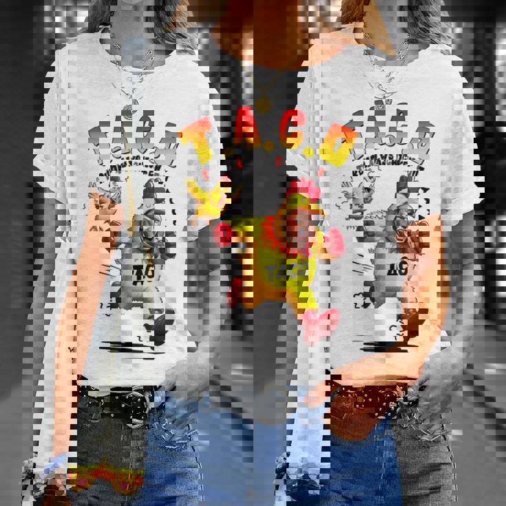 面白いトランプタコジョークアンチトランプ抗議tシャツ Tシャツ 彼女への贈り物