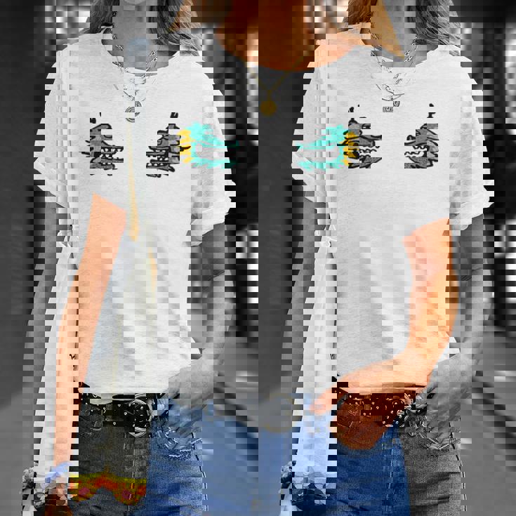 龍 ドラゴン 顔 対称 ポップアート 和風ユニークデザイン Tシャツ 彼女への贈り物