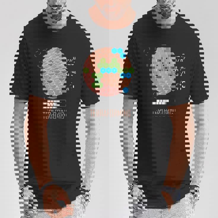 16 Bit Mars Is Terraforming シャツ ボードゲーム Tシャツ 面白い贈り物