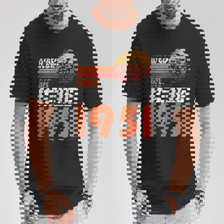 1951年10月 誕生日 Tシャツ 面白い贈り物