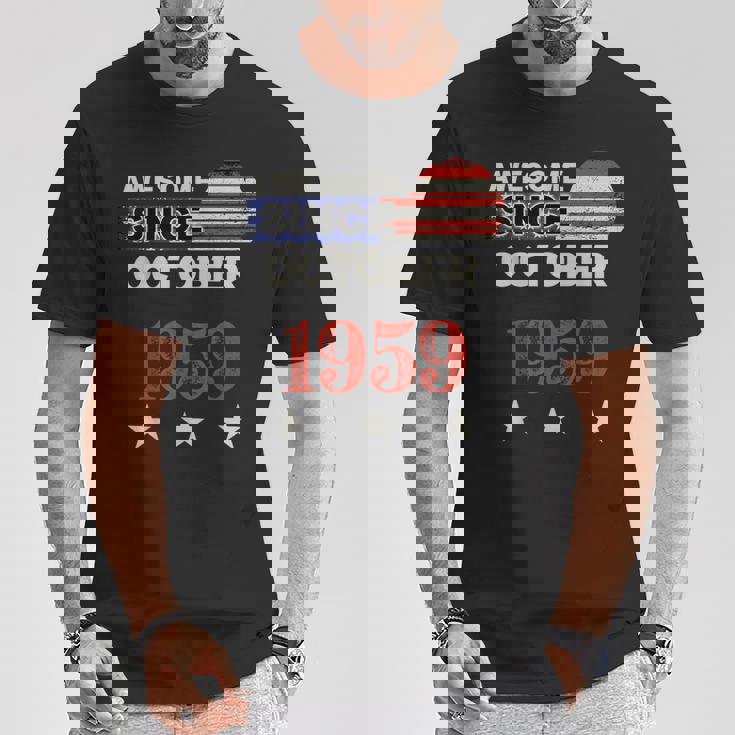 1959年以来素晴らしいヴィンテージアメリカ国旗クラシック1959年10月。 Tシャツ 面白い贈り物