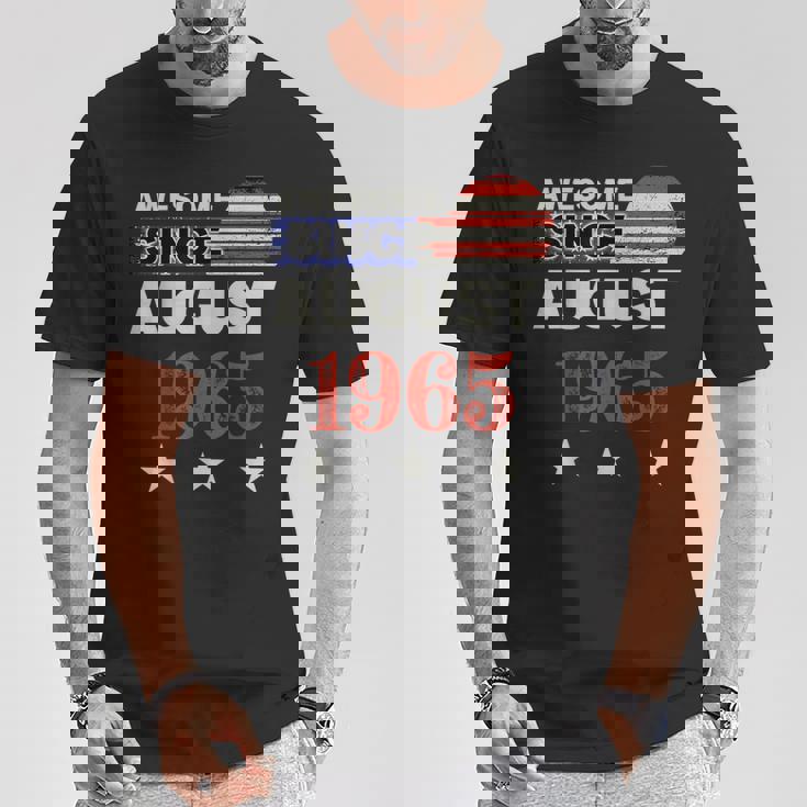 1965年以来素晴らしいヴィンテージアメリカ国旗クラシック1965年8月。 Tシャツ 面白い贈り物