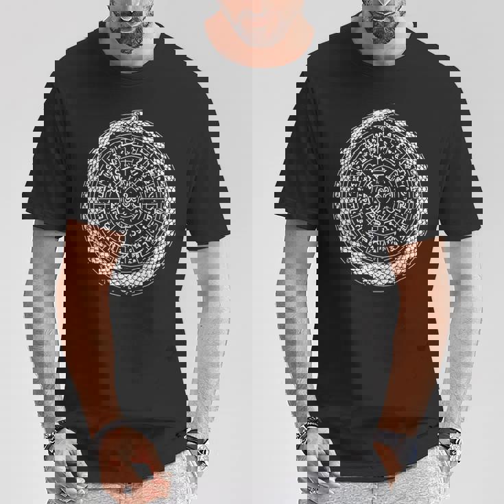 2025年 巳年 龍体文字フトマニ図 長袖tシャツ Tシャツ 面白い贈り物