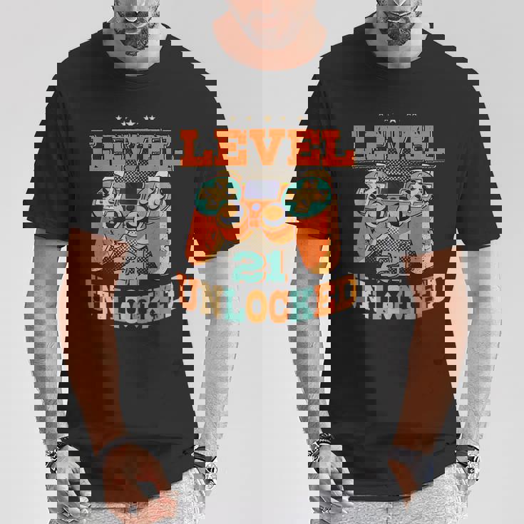 21歳の誕生日プレゼント 21歳 男性と女性、ビデオゲーム 2000年生まれ Tシャツ 面白い贈り物