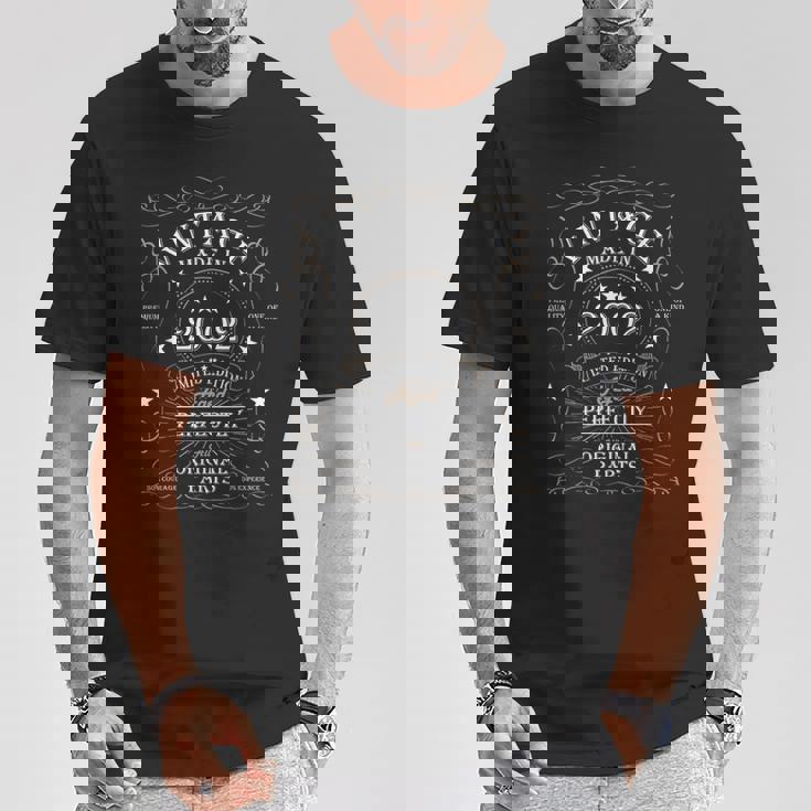 24 歳の誕生日レトロ限定版男性女性ヴィンテージ 2002 Tシャツ 面白い贈り物